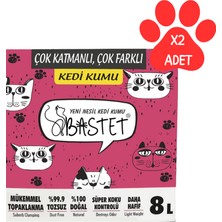 Natural Bastet Tozsuz Premium Kedi Kumu 2 Adet 8 lt