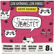 Natural Bastet Tozsuz Premium Kedi Kumu 2 Adet 8 lt