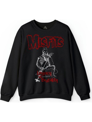 So Cool The Misfits Legacy Of Brutality Punk Rock Müzik Baskılı Sweatshirt