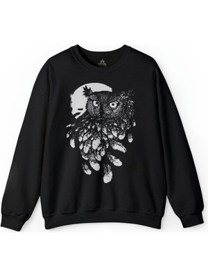 So Cool Baykuş Dolunay Owl Baskılı Sweatshirt