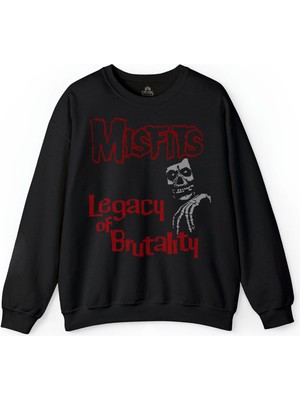 So Cool The Misfits Legacy Of Brutality Punk Rock Baskılı Sweatshirt