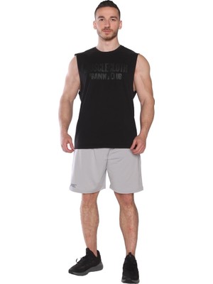 Musclecloth Training Club Drop Arm Kolsuz T-Shirt Siyah