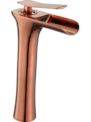 HT Prima Şelale Çanak Lavabo Bataryası - Rose Gold