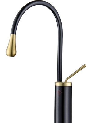 HT Prima Milano Lavabo Eviye Bataryası - Siyah Gold