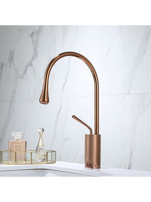 HT Prima Milano Lavabo Eviye Bataryası - Rose Gold