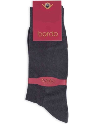 Bordo Cotton Dikişsiz Erkek Çorap SM31007-03 | Füme