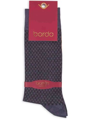 Bordo Bambu Dikişsiz Erkek Çorap EBK1004 | Füme