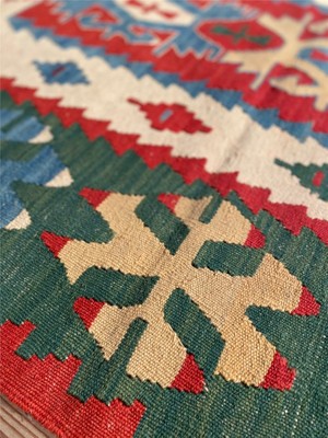 El Dokuma Anadolu Kilim-92 x 200