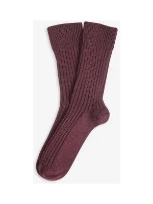 Shinex Merino Bordo Yün Kadın Çorap 32