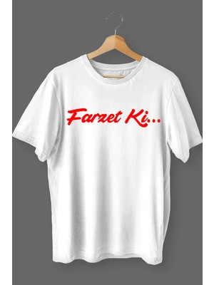 Çelik Auto Baskılı Pamuklu Likralı T-Shirt Kırmızı Yazılı Beyaz CLK-193