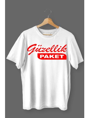 Çelik Auto Baskılı Pamuklu Likralı T-Shirt Kırmızı Yazılı Beyaz Clk-23