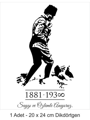 Atölye7 Tasarım Atatürk Kocatepe Büyük Boy Yenilebilir Pasta Süsü Kurabiye Cupcake Şeker Hamuru Kağıt Baskısı