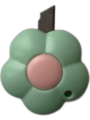 Schulzz Yeşil Çiçek Mini Maket Bıçağı Falçata