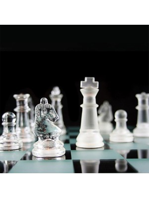 Bernami Glass Chess Cam Satranç Takımı (25 cm x 25 Cm)