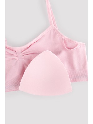 Penti Kız Çocuk Açık Pembe Seamless Crop üst