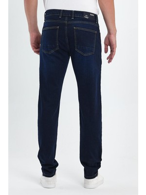 Vena Erkek Smith Naturel Dark Blue Tapered Fit Jean Pantolon