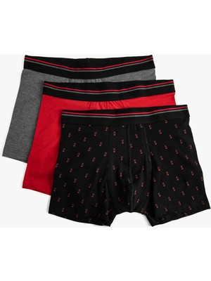 Koton 3'lü Boxer Seti Oyun Baskılı Çok Renkli