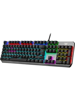 Blueforce Shooter Rainbow Mekanik Gaming Oyuncu Klavyesi Red Switch Q Tr