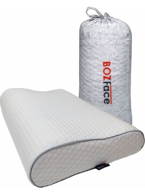 Bozface Boyun Destekli Visko Memory Foam Ergonomik Yastık (10X7/50X32)