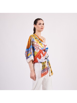 Nomads Felt %100 Ipek Fular | Desenli 1 | Nomads Felt