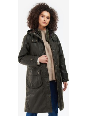 Barbour Long Cannich Yağlı Ceket OL71 Olive/classic