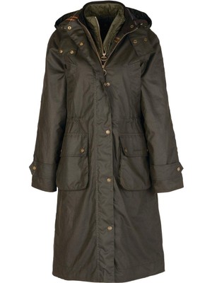 Barbour Long Cannich Yağlı Ceket OL71 Olive/classic