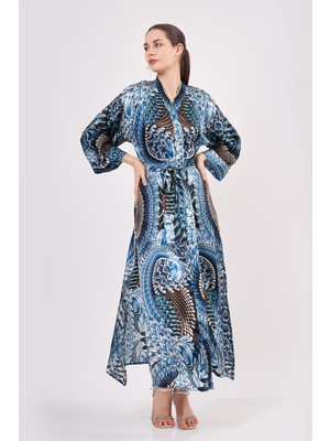 Nomads Felt Ipek Uzun Kimono Kaftan | Ikat Desen 11 | Nomads Felt