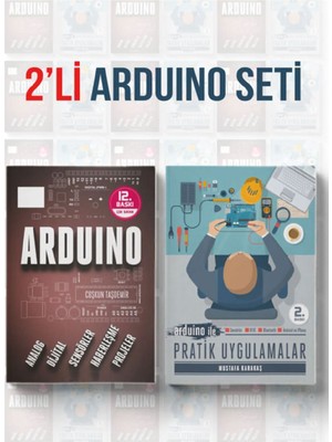 Dikeyeksen 2'li Arduino Eğitim Seti (2 Kitap)