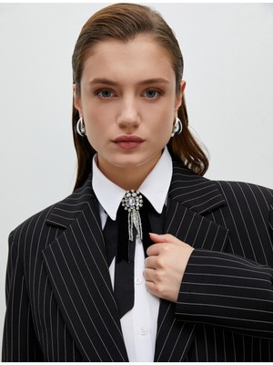 Koton Oversize Blazer Ceket Tek Düğmeli Kapaklı Cepli