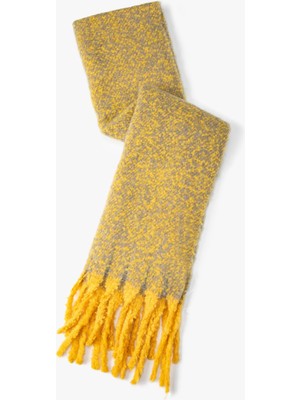 Koton Çok Renkli Uzun Atkı Püsküllü Yumuşak Dokulu