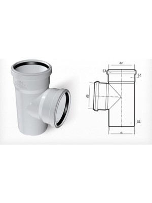 Fırat Pvc Te Çatal 70X70