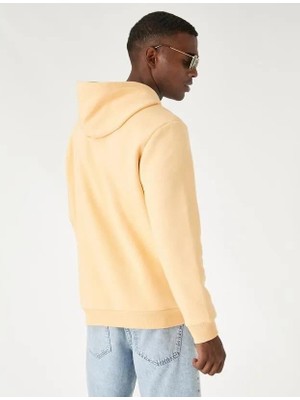 Koton Basic Kapşonlu Sweatshirt Uzun Kollu Ribanalı