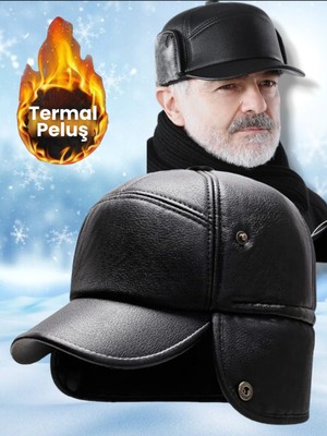 Tezzgelsin Çok Fonksiyonlu Su ve Rüzgar Geçirmez Kürklü Termal Kalpak Şapka Kışlık Şapka