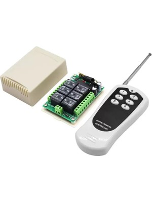 TLS Robotik 12V 433MHZ 6 Kanallı Kablosuz Kumandalı Rf Alıcılı Röle Modülü (Kutulu)
