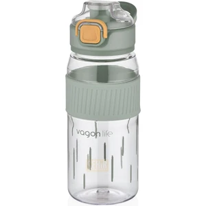 550ML Rahat Içim Desenli Silikon Gövde Kilitlenebilir Kapaklı Polikarbon Matarası