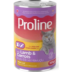Pro Line Kuzulu ve Havuçlu Gravy Yetişkin Kedi Konserve Maması 395 gr