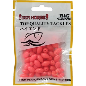 Sea Horse Fosforlu Yumuşak Boncuk 6*10MM (50 Adet) - Kırmızı