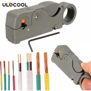 Adet Otomatik Tel Sıyırma Pensesi Koaksiyel Tel Striptizci Çok Fonksiyonlu Kablo Dönebilen Sıkma Pensesi Taşınabilir Kablo Kesici Aletler Kablo Striptizci Kabuk Soyma Pensesi (Yurt Dışından)