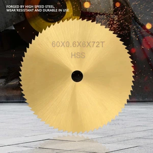 60MM 72 Diş Yüksek Hız Çelik Dairesel Testere Bıçağı Küçük Kesme Diski Metal Ahşap Plastik (Yurt Dışından)