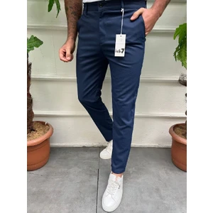 Erkek Slimfit Keten Pantolon
