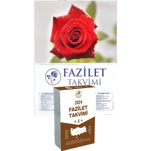 Fazilet Neşriyat 2024 Fazilet Duvar Takvimi Yurtiçi 7 Bölge Kartonlu Yapraklı Takvim