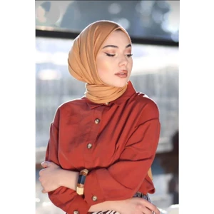 Nil Butik Hardal Tesettür Penye Şal
