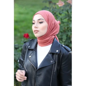 Nil Butik Koyu Pembe Tesettür Penye Şal