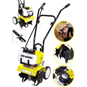 Alman Pro 4x4 9.9 Hp Çelik Şanzuman Bakir Sargili Benzinli Çapa Makinesi Çapalama