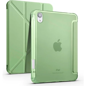 Apple iPad 10.nesil 10.9 2022 Kılıf Model A2696,A2757,A2777 Yatay ve Dikey Standlı Uyku Modlu Kalemlikli Trifold Arkası Soft Silikon Smart Kılıf
