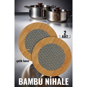 2 Li Bambu Çelik Telli Nihale Falper Design