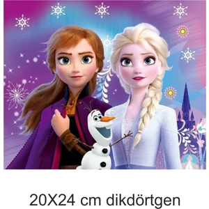 Atölye7 Tasarım Elsa Büyük 1 Adet A4 Yenilebilir Süsü Pasta Kurabiye Cupcake Üzeri Şeker Hamuru Kağıt Baskısı