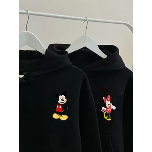 Mickey Mouse Baskılı Sevgili Kombini 2 Adet Sweatshirt