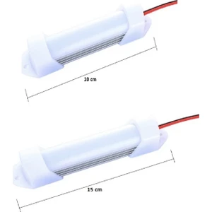 Bar LED 4014 Çubuk LED Alüminyum Kasalı Opak Buzlu Kapak 10 cm 15 cm