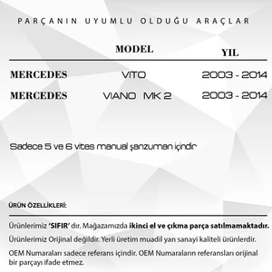 DNC Auto Part  Mercedes W639,VITO,VIANO Için Vites Tamir Burcu